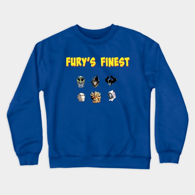 Fury's Finest Logo The Black Order Crewneck Sweatshirt by Fury's Finest